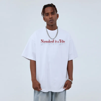 American hip-hop heavyweight cotton t-shirt